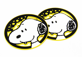 史努比(Snoopy)pvc軟膠鏤空杯墊
