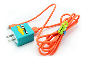 卡通公仔硅膠蘋果充電器保護套