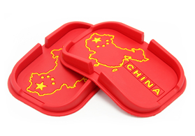 中國地圖pvc軟膠汽車手機防滑墊