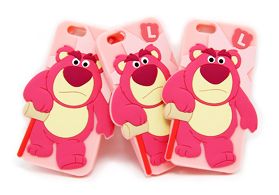 迪士尼草莓能造型iPhone6plus硅膠套訂做