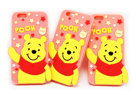Disney小熊維尼蘋果6s plus硅膠手機殼定做