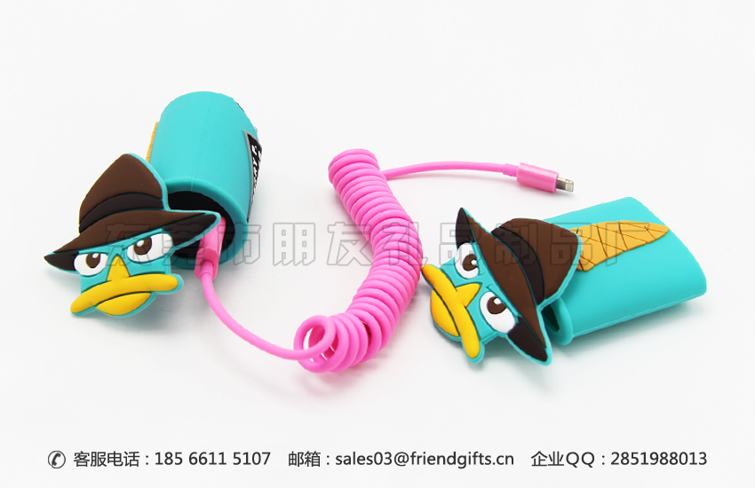 迪士尼授權生產迪士尼公仔手機充電器硅膠套/硅膠充電頭保護套廠家