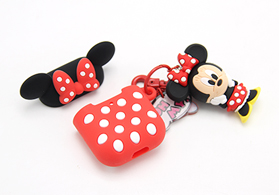 可愛卡通Disney米妮造型硅膠AirPods保護套